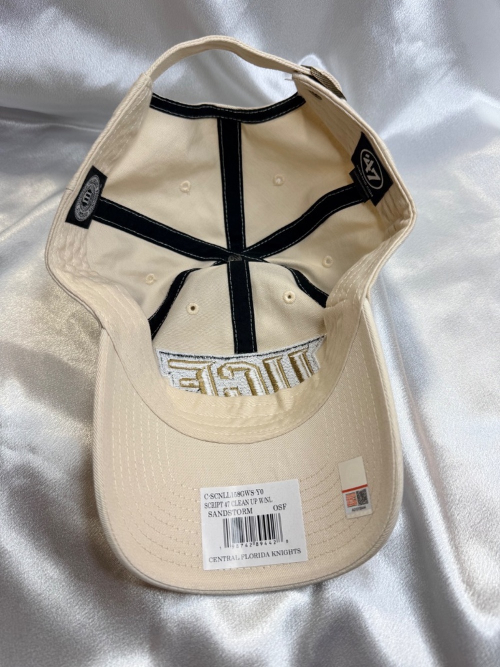 UCF Knights '47 Brand Clean Up Adjustable Hat Beige Gold Central Florida - Picture 7 of 7